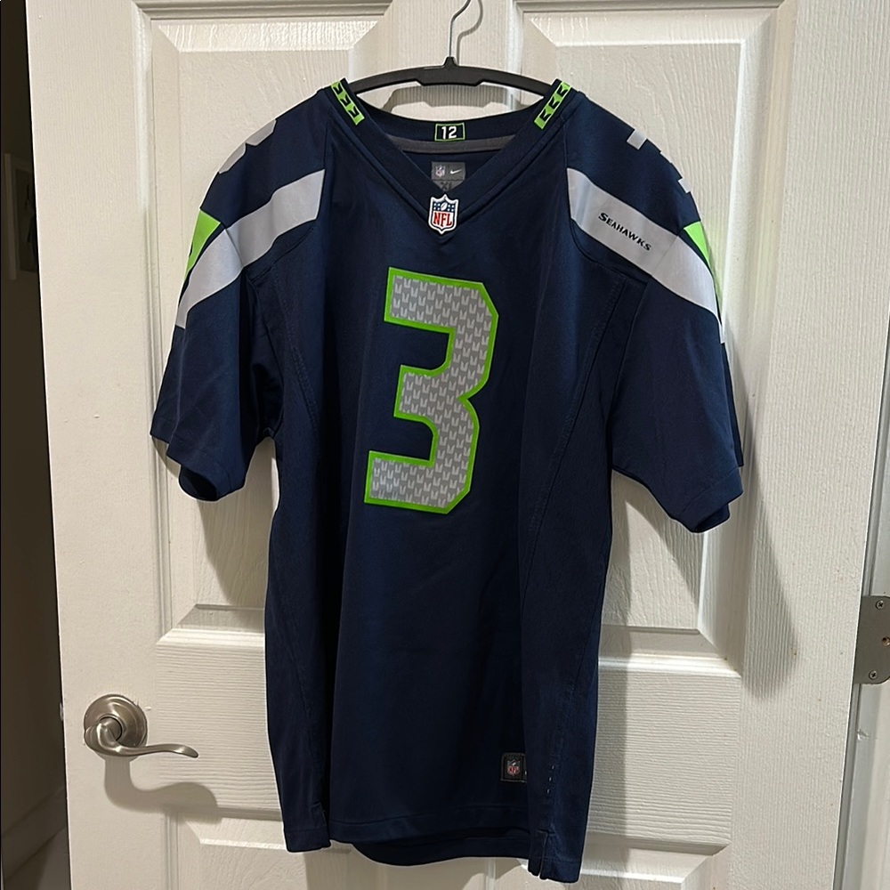 NFL Seattle Seahawks Blue and Green Jersey